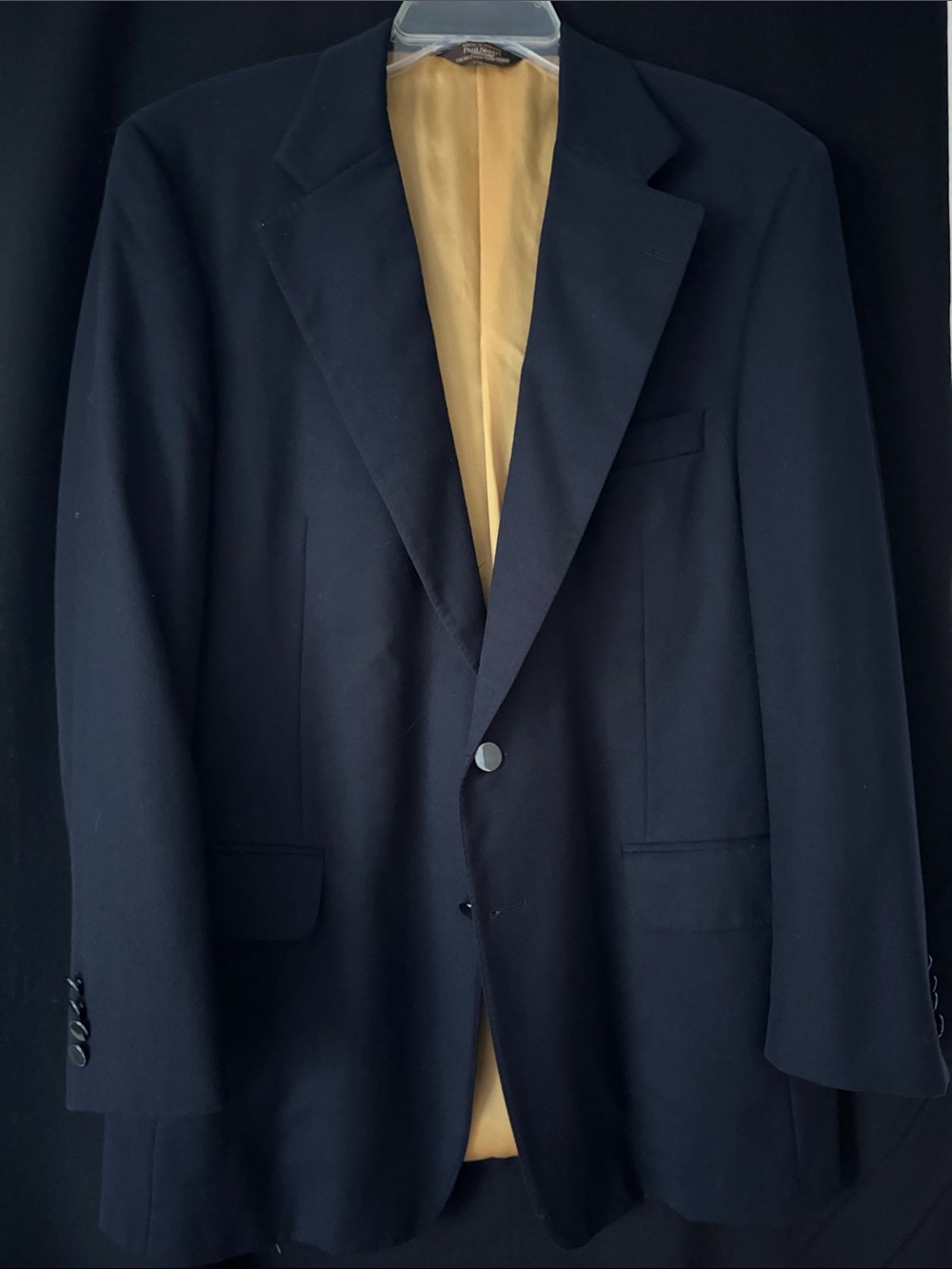 Paul Stuart Navy Wool/Cashmere Blazer